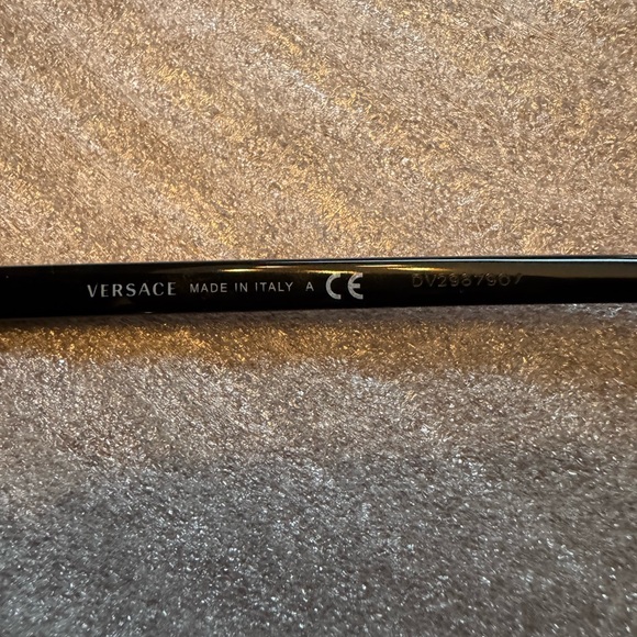 Versace Sunglasses with Black Lenses and Gold Trim - Picture 10 of 11